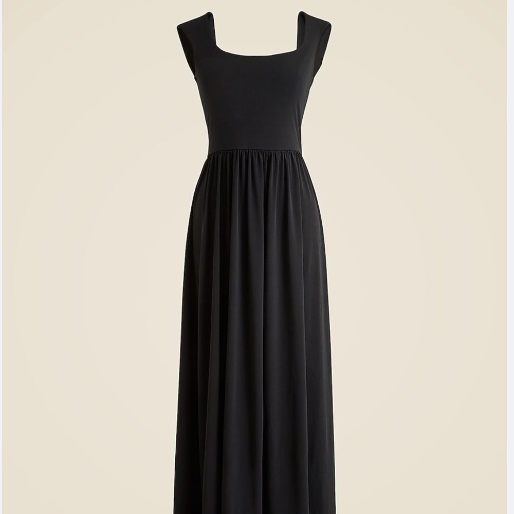 J. Crew Cap-sleeve midi dress in matte jersey
